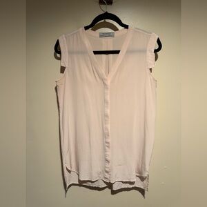 All Saints 100% Silk sleeveless blouse baby pink size 0 US